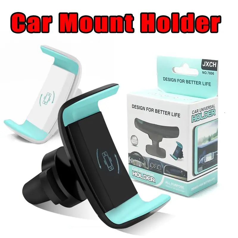 Car Mount Phone Holder Air Vent 360 Degree Rotate Mount Cellphone Grip Safer Driving For iP X 8 6 inch Universal Phone