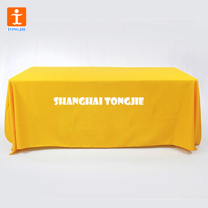 Khăn Trải Bàn TJ Màu Sắc Và Logo Tùy Chỉnh Khăn Trải Bàn Polyester Hình Chữ Nhật 90X132 Inch Khăn Trải Bàn 6ft Màu Đen Phù Hợp - Product Image 4
