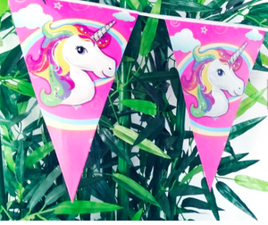 Banderín <span class=keywords><strong>de</strong></span> fiesta <span class=keywords><strong>de</strong></span> <span class=keywords><strong>unicornio</strong></span>, banderín, banderín, triangular, bandera, Festival, celebración, fiesta <span class=keywords><strong>de</strong></span> cumpleaños, dibujos animados, 2019 - Product Image 2