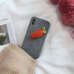 DIY sentía kawaii animal Bear conejo zanahoria gato Guangzhou paño del <span class=keywords><strong>tel</strong></span>éfono móvil para el iPhone x 8 8 más 7 7 más 6 6 Más - Product Image 4