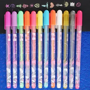 Großhandel pastell gel stifte schwarz papier milchig weiß farbe gel stift für zeichnung