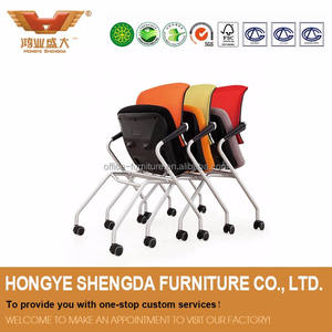 <span class=keywords><strong>Bureau</strong></span> Empilable Chaise En Tissu avec <span class=keywords><strong>Roulette</strong></span> - Product Image 2