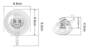 Mạnh Mẽ Không Thấm Nước Vòi Hoa Sen Nhà Bếp Phòng Tắm Khăn Tắm Loofah Vải Key Wall Mount Hút Chân Không Cup Hanger Chủ Hooks - Product Image 2