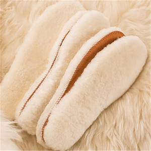 थोक चर्मपत्र पैर गर्म ऊन <span class=keywords><strong>Insoles</strong></span> भेड़ की खाल फर जूते <span class=keywords><strong>Insoles</strong></span> - Product Image 6