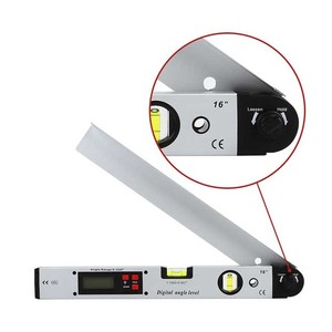 Medidor de Ángulos <span class=keywords><strong>Digital</strong></span> de 400 mm con Pantalla LCD, Herramienta de Nivelación Multiusos con Extensión de Pata para Pendientes Horizontales y Verticales - Product Image 2