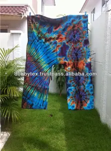 Pantalones de pescador teñidos hechos a mano tailandeses