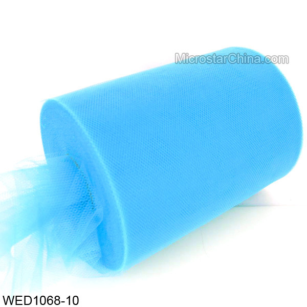 6 дюймов 100 ярд ленты стул Бирюзовый нейлонового тюля