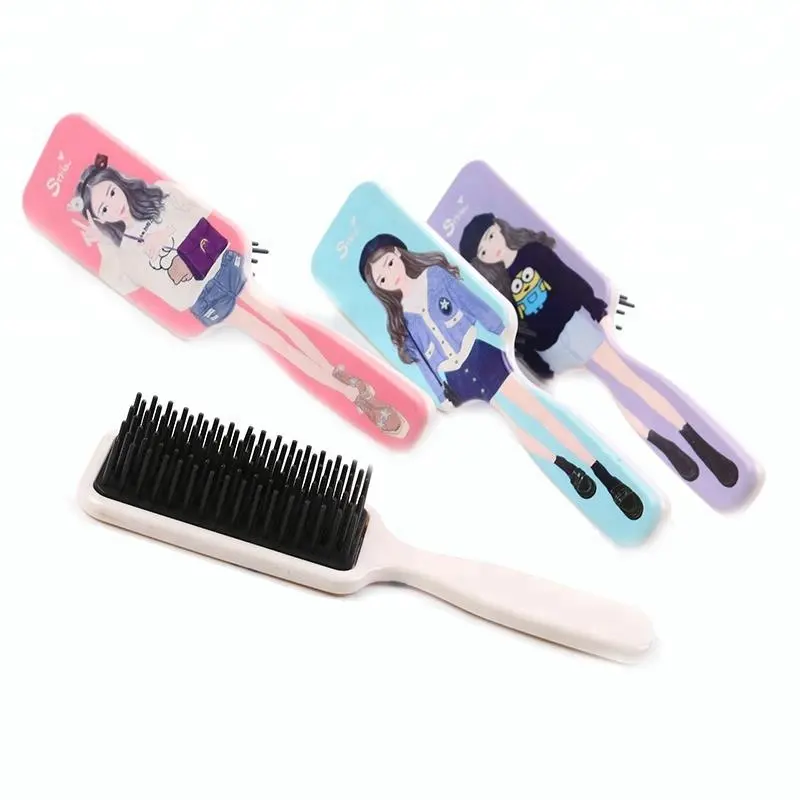 New Products Printing Rectangle Massage Hair Brush
