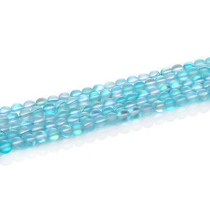 Diverses perles en pierre mate, perles en cristal de verre bleu pour la fabrication de bijoux - Product Image 3