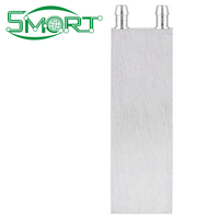 Refroidisseur de radiateur de processeur en aluminium électronique intelligent 40*120*12mm bloc de refroidissement par eau dissipateur thermique en aluminium refroidisseur d'eau liquide