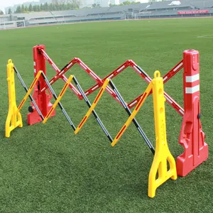 2022 new Parking Crowd Control Scissor plastic jersey barr Stand Road Safety Products Traffic Portable Folding Expanding Barrier