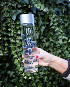 375มิลลิลิตร <span class=keywords><strong>Voss</strong></span> ขวดน้ำขวดแก้วสำหรับน้ำผลไม้และน้ำที่มีสกรูฝาพลาสติก - Product Image 4