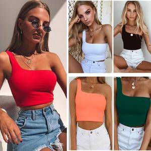 Débardeur sans manches pour femme, haut de plage d'été, veste sans manches, haut court à épaule <span class=keywords><strong>dénudée</strong></span> - Product Image 2