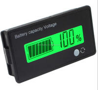 Digital anzeige Voltmeter mit Lithium batterie kapazität und Abdeckung