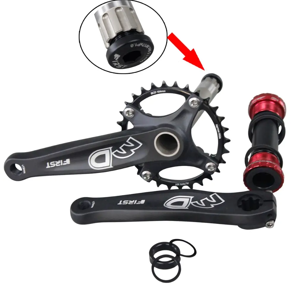 120mm Bottom Bracket 172.5mm/175mm Crank Arm Fat bicycle Aluminum Crankset