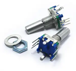 Rotary encoder código interruptor EC11 potenciómetro digital con interruptor 5Pin longitud 20mm