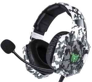 <span class=keywords><strong>ONIKUMA</strong></span> Auriculares Gaming Stereo <span class=keywords><strong>K8</strong></span> Auriculares de Diadema con microfono con 3.5 mm Jack Luz LED para PC Camuflaje Nintendo - Product Image 2