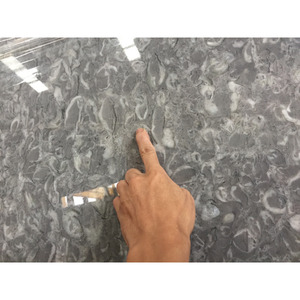 Losa de piedra precio piso perlas fósiles flor overlord mármol <span class=keywords><strong>gris</strong></span> - Product Image 3