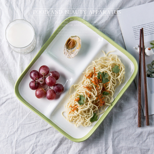 Vaisselle en porcelaine de céramique chinoise, <span class=keywords><strong>assiette</strong></span> à dîner, <span class=keywords><strong>3</strong></span> sections, prix d'usine, bon marché, 11 pouces, - Product Image 2