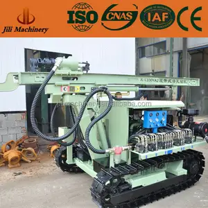 Small Deep Rock crawler drilling rig with air compressor