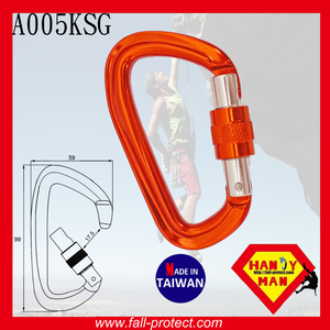 Mousqueton à vis pour escalade 25kN, en aluminium, pour gravir les alpinistes - Product Image 3