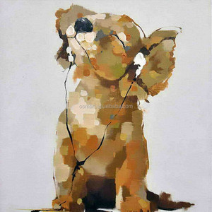 Vente chaude oeuvre animaux <span class=keywords><strong>photos</strong></span> à la main Cool <span class=keywords><strong>chien</strong></span> photo sur toile pour salon décoration <span class=keywords><strong>chien</strong></span> peinture - Product Image 6