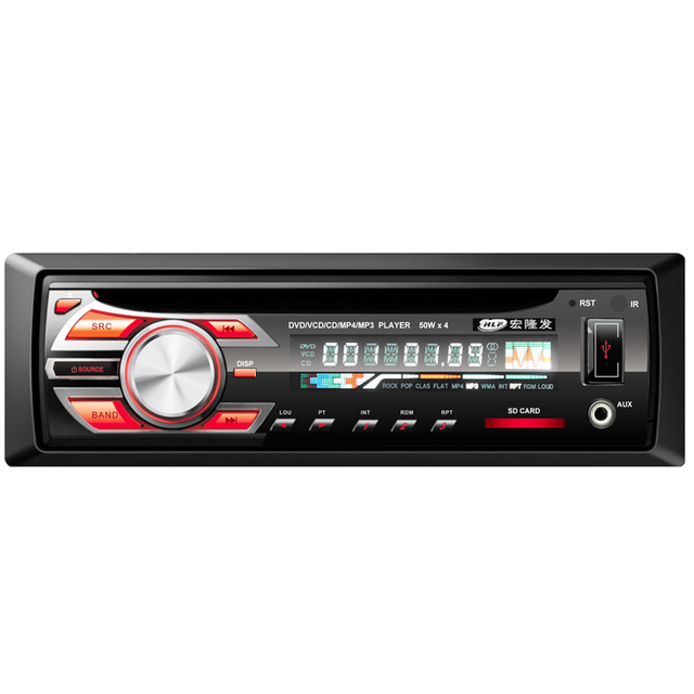 OEM Fixed Panel 1 Din Single Car DVD Player 5217 With BT Remote Control Radio USB CD MP3