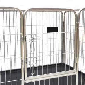 Nicro — parc à 4 panneaux pour animal de compagnie, stylo, clôture de jeu pour chiot, avec plateau en plastique - Product Image 5