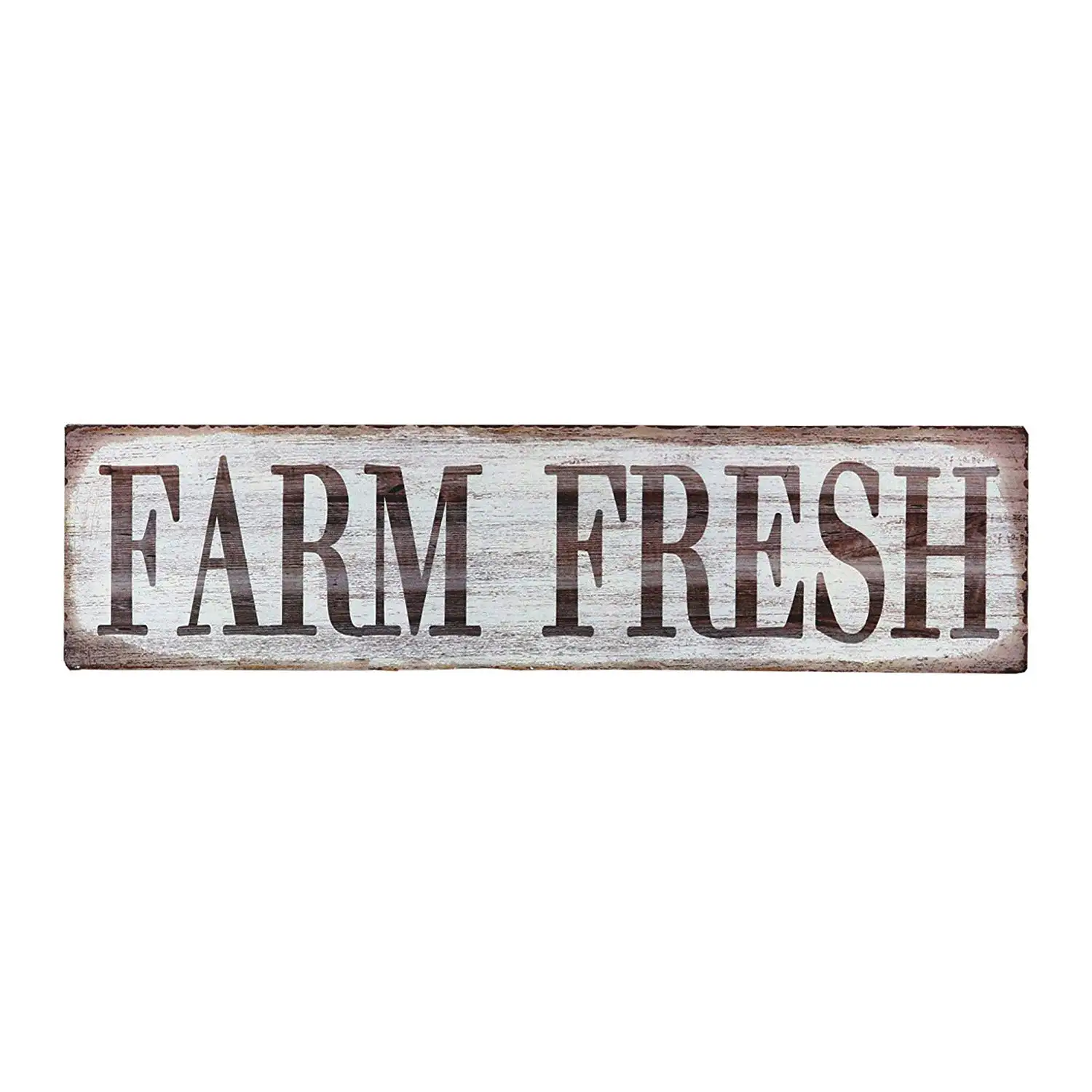 Fresca de la granja Retro Vintage granja de Metal estaño signo decoración de la casa de campo