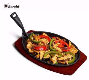 Restaurant Home Cooking <strong>Grilling</strong> Meats Cast Iron Sizzling <strong>Pan</strong>/plate - Product Image 1