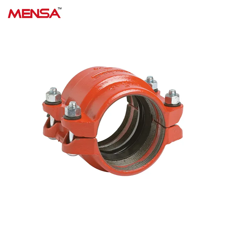 Grooved Pipe Fitting and Coupling with Bolt and Rubber Protective Parts