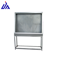Serigrafi yıkama tankı/ekran Washout Booth ekran yazıcısı çamaşır makinesi manuel LED ışık