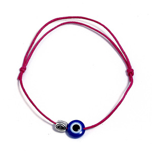 Turco Religioso Blu Male Gli Occhi di Cristallo Braccialetto Registrabile - Product Image 1