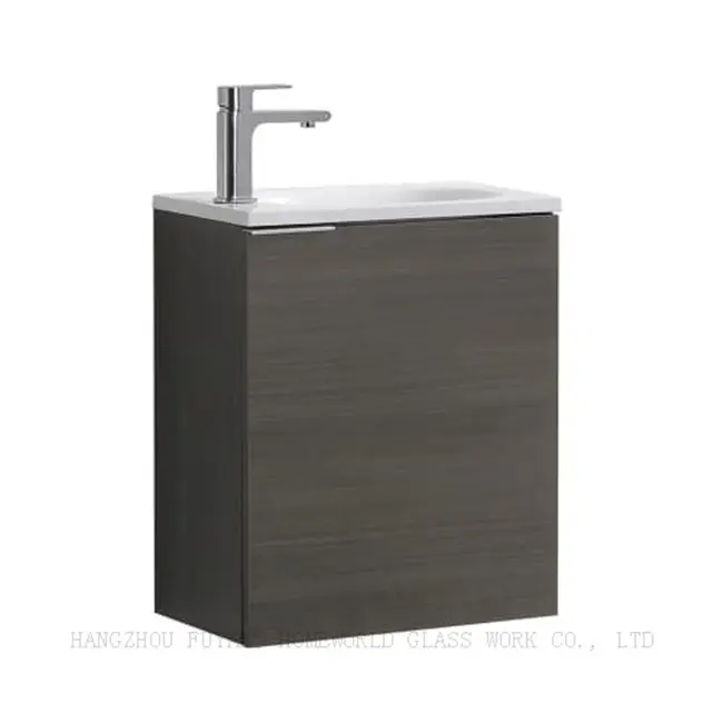 simple cheap melamine faced MDF Carcase Material bathroom vanity for european style