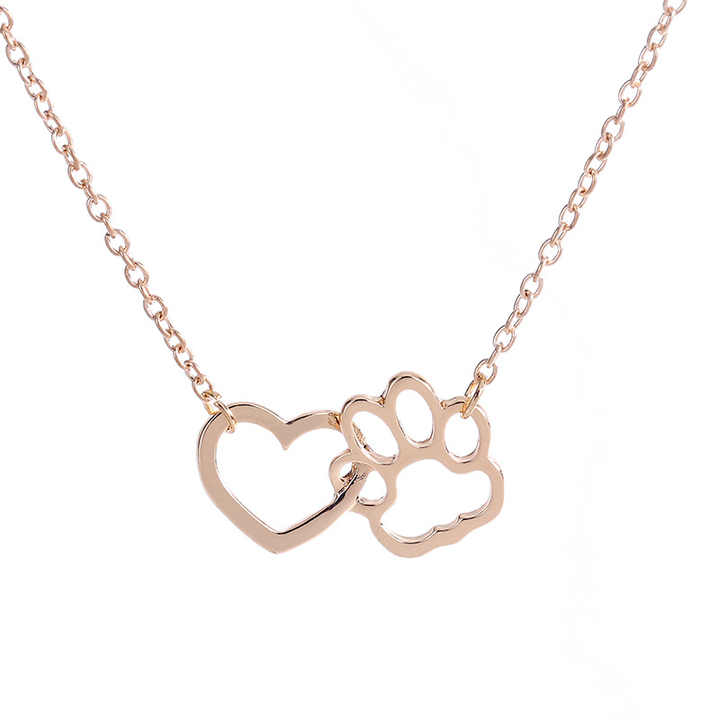 Buy Necklace,Dog Paw Necklace,Heart 