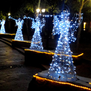 Grande angelo di <span class=keywords><strong>natale</strong></span> illuminato 3D all'aperto creativo per la decorazione di festa di <span class=keywords><strong>natale</strong></span> - Product Image 2