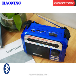 ขายดีที่สุด HAONING AM FM MW SW USB SD วิทยุบลูทูธแบบพกพาพร้อมไฟฉาย - Product Image 6