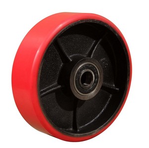 Roues de camion en polyuréthane, capacité de charge haute, entièrement résistante, roues de palette hydraulique, prix d'usine - Product Image 3