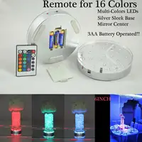 Soporte LED para cachimba, base de luz led de 6 pulgadas, varios colores