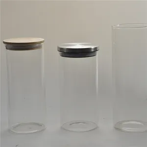 Vela de lujo personalizada, Mangas de vela de cristal, vasos de contenedor de vela blanca, más Popular