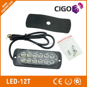 Luci per Auto 2023 LED Sottili 12 LED 36W Luce Stroboscopica di Avvertimento Verde Lampada Lampeggiante LED 12V Luce di Emergenza LED 12V-24V - Product Image 2