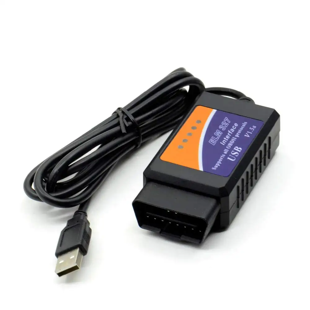 USB OBD II 스캔 케이블 ELM327 USB 자동차 진단 도구 코드 리더 PC