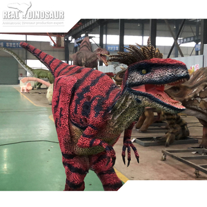 Disfraz de Dinosaurio Velociraptor con Piernas Ocultas Realistas - Product Image 2