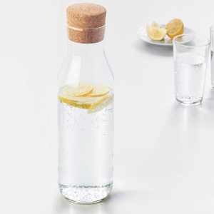 Pichet à eau en verre <span class=keywords><strong>avec</strong></span> <span class=keywords><strong>bouchon</strong></span> en liège, <span class=keywords><strong>Carafe</strong></span>, pour faire de la carpe - Product Image 4