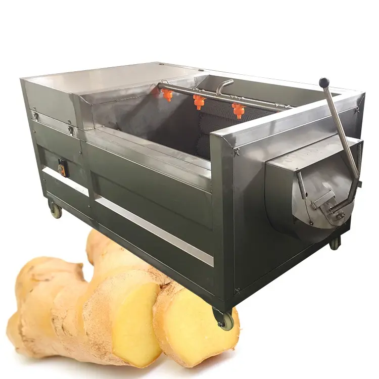 Küçük Ölçekli 300 kg/saat Ticari Kullanılan patates soyma makinesi Satılık