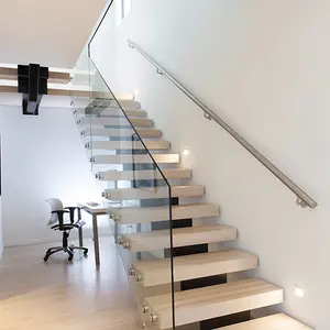 Modernes Design Edelstahl boden montierte Handlauf treppe für Balkon Veranda Geländer