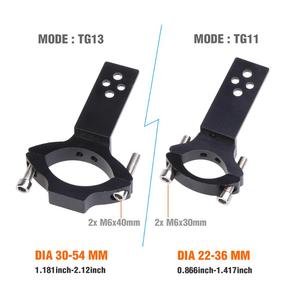 Soporte Universal para Faro Delantero de Motocicleta con Luz LED, Abrazadera para Tubo de Soporte de Foco para Motocicleta Todoterreno, ATV, Camioneta, Cafe Racer, <span class=keywords><strong>Chopper</strong></span> - Product Image 2