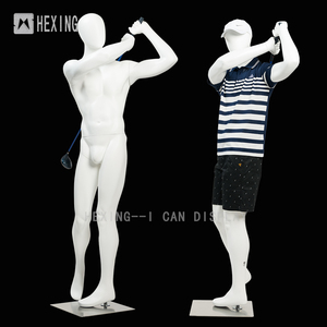 2021 New Fashion Factory Price Fiberglass Full Body <strong>Clothes</strong> Display <strong>Dummy</strong> Golf Sports Mannequins Male - Product Image 3