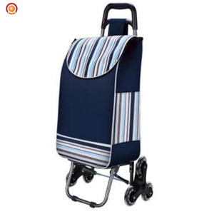 Logotipo personalizado 600d Oxford plegable peso ligero portátil carrito <span class=keywords><strong>de</strong></span> compras carro - Product Image 5