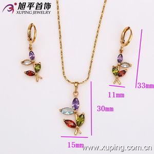 62510-Xuping <strong>Costume</strong> Jewelry Hot Item Promotion Gold Jewelry Set - Product Image 6